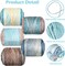 5 Rolls Ombre Cake Yarn – 3.5oz/100g, 328yds Multicolor Self-Striping Gradient Yarn – Soft Cotton/Acrylic/Wool Blend for Crocheting & Knitting Scarves, Shawls, Blankets (Blue)